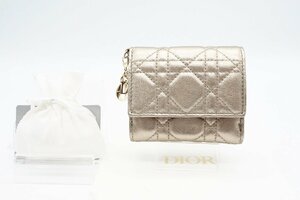 ☆安心の３大保証☆ Aランク ≪Christian Dior クリスチャンディオール /三つ折り財布≫ S0181OWEC_M10L レディディオール カナージュ 極美