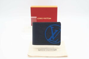 ☆安心の３大保証☆ Aランク ≪LOUIS VUITTON ルイ ヴィトン/二つ折り財布≫ M67908 エピ LVサークル ポルトフォイユ ミュルティプル 紺 青