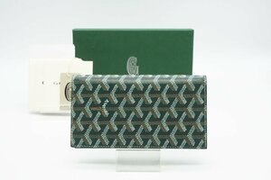 ☆安心の３大保証☆ Aランク ≪GOYARD ゴヤール/二つ折り長財布≫ STROC2PML ゴヤールディンキャンバス & ヴォーゼルカーフ サン ロック