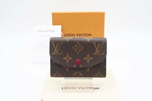 ☆安心の３大保証☆ ABランク ≪LOUIS VUITTON ルイ ヴィトン/二つ折りコインケース≫ M41939 モノグラム ポルトモネ ロザリ フューシャ 美