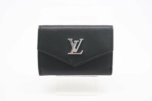 ☆安心の３大保証☆ ABランク ≪LOUIS VUITTON ルイ ヴィトン/三つ折り財布 ≫ M63921 ポルトフォイユ ロックミ二 ノワール ブラック 美品