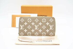 ☆安心の３大保証☆ Aランク ≪LOUIS VUITTON ルイ ヴィトン/ジッピーウォレット≫ M81280 アンプラント カーキ ベージュ 未使用品 送料込