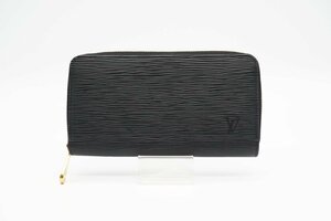 ☆安心の３大保証☆ ABランク ≪LOUIS VUITTON ルイ ヴィトン/ラウンドファスナー長財布≫ M68755 エピ ジッピー ウォレット ノワール 黒