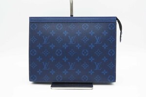 ☆安心の３大保証☆ Aランク ≪LOUIS VUITTON ルイ ヴィトン/クラッチバッグ≫ M30423 タイガラマ ポシェットヴォワヤージュ MM コバルト