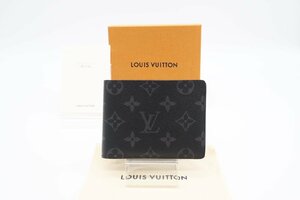 ☆安心の３大保証☆ Bランク ≪LOUIS VUITTON ルイ ヴィトン/二つ折り財布≫ M61695 モノグラム エクリプス ポルトフォイユ ミュルティプル