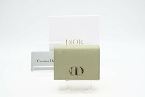 * safe 3 large guarantee * AB rank {Christian Dior Christian Dior / three folding purse } S2084OBAE Dior 30 monte -nyu green including carriage 