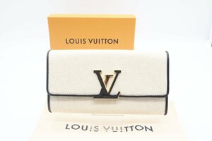 ☆安心の３大保証☆ Aランク ≪LOUIS VUITTON ルイ ヴィトン /二つ折り長財布≫ M80305 ポルトフォイユ カプシーヌ キャンバス レザー 極美