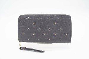 ☆安心の３大保証☆ ABランク ≪LOUIS VUITTON ルイ ヴィトン/ジッピーウォレット≫ M61442 モノグラム アンプラント スタッズ グレー 美品