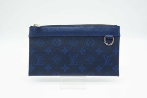 ☆安心の３大保証☆ ABランク ≪LOUIS VUITTON ルイ ヴィトン/ポーチ≫ M30278 タイガラマ ポシェット ディスカバリーPM コバルト ブルー