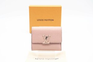 ☆安心の３大保証☆ ABランク ≪LOUIS VUITTON ルイ ヴィトン/三つ折り財布≫ M68588 ポルトフォイユ カプシーヌ XS マグノリア ピンク 美