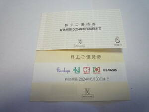 エイチツーオーリテイリング　 株主ご優待券 H2O 　１～6枚