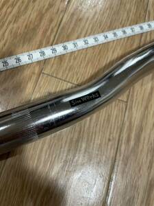 シムワークス by NITTO SIMWORKS Mowmow CrMo Bar カラー クローム 500mm(700mmから) フラットバー ピストバイク 日東ハンドル　競輪