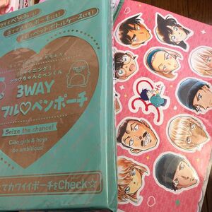 ちゃお　2024年　6月号　コナンシール　カラフルペンポーチ 付録