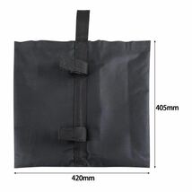 テント タープ 固定用 砂袋 ウエイトバッグ 重り 重し袋 テントウエイト ブラック_画像2