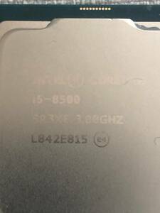 intel core i5-8500 3.0ghz インテル　CPU　中古品（動作未確認）