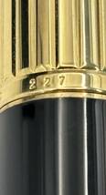 【MONTBLANC/モンブラン】美品・万年筆 227 ペン先 K14 585刻印有 ブラック×ゴールドカラー ブランド筆記具 箱付★1260管理番号_画像4