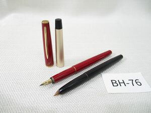 ネBH-76【筆記未確認】パイロットPILOT■万年筆 LADYレディ 細字F/L-150 ペン先14K■筆記用具/文房具■レッド/ゴールド/ブラック