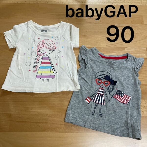 ベビーギャップ　女の子半袖トップス　90 半袖Tシャツ