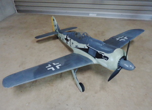  ドイツ フォッケウルフ 電動RC スーパースケール！ 中古品 電動 ラジコン 飛行機 フォッケンウルフ Fw190 ！