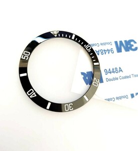 腕時計 修理交換用 社外部品 セラミック ベゼル インサート ブラック 青色発光　シート付 【対応】ロレックス サブマリーナ 116610 Rolex