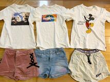 150サイズused ６枚セット　Tシャツ３枚　パンツ３枚　ダディオダディ　ミッキーマウス　JENNI_画像1