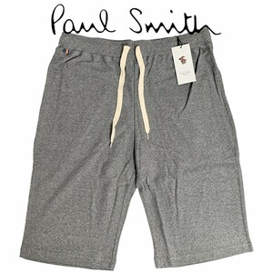 新品 ポールスミス Paul Smith ショートパンツ L マルチストライプ パイル地 チャコール杢 ホームウェア HOME WEAR