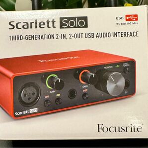 Focusrite Scarlett Solo 3rd Gen フォーカスライト オーディオインターフェース