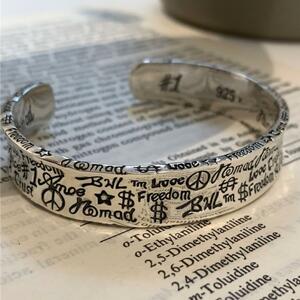  Indian bangle bracele Navajo britain character silver 925