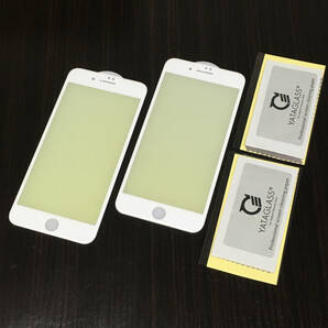 94%OFF iPhone8Plus用 94%BLC (白）2枚 業界最高94%BLC(紫外線カット) YATAGLASS TAKUMI 3D保護ガラス 全面シリコン吸着 新品