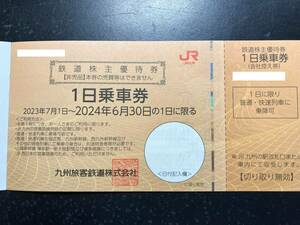 JR Kyushu stockholder hospitality passenger ticket 1 sheets 