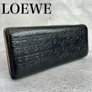 LOEWEロエベレザー長財布アナグラムリピート