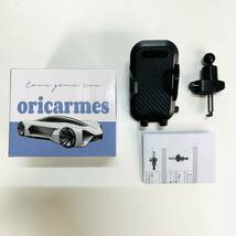 oricarmes スマホホルダー プリウス60系 スマホスタンド 車 縦横向き可 360度回転 片手操作 (H28)_画像8