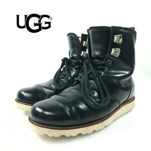 UGG ワークブーツ ビブラムソール 内ボア レースアップ 26cm