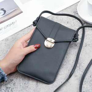  smartphone shoulder bag 3 black (.. pack )