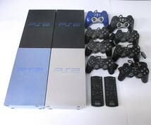 PS2 本体 4台セット SCPH-50000/39000/30000/10000 コントローラー DVDリモコン セット☆SONY PlayStation2 プレイステーション2_画像1