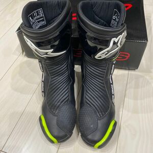 SMX PLUS V2 BOOT [125 BLACK WHITE YELLOW FLUO] 41 26cm アルパインスターズ