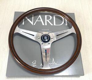  large diameter rare NARDI classic wooden steering wheel 39Φ Vintage goods immediate payment *