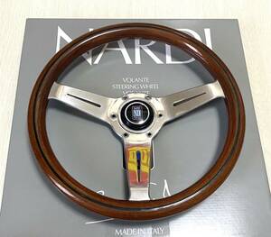  rare [NARDI Classic]32.5Φ wooden steering wheel prompt decision warm welcome 