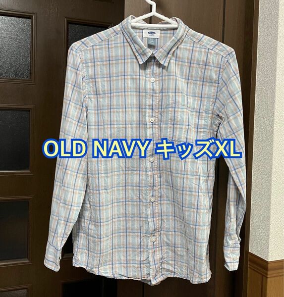 OLD NAVY 長袖シャツ チェック柄　キッズXL