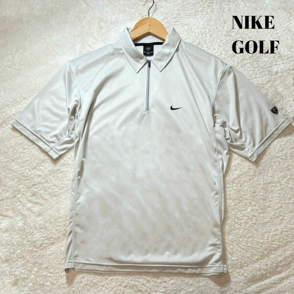 【Lサイズ 】NIKEGOLF ナイキゴルフ ポロシャツ ゴルフウェア メンズ 灰色 グレー
