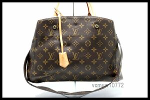 近年モデル希少美中古■LOUIS VUITTON モノグラム モンテーニュMM レザー 2way ハンドバッグ ルイヴィトン■0502za720-1