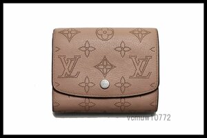 RFIDタグ近年希少美中古■LOUIS VUITTON マヒナ ポルトフォイユイリスコンパクト レザー 2つ折り財布 ルイヴィトン■0502su325-9D