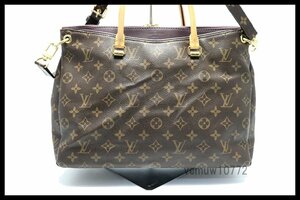 近年モデル希少美中古■LOUIS VUITTON モノグラム パラス レザー 2way ハンドバッグ ルイヴィトン■0502ar757-10