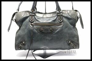 希少美中古■BALENCIAGA ザ・シティ レザー 2way ハンドバッグ バレンシアガ■0502pp59-10M