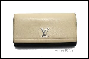 近年モデル希少美中古■LOUIS VUITTON ポルトフォイユ ロックミー2 レザー 2つ折り長財布 ルイヴィトン■0502dn1430442