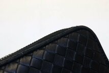 新タグ希少美中古■BOTTEGA VENETA イントレチャート レザー ラウンドファスナー 長財布 ボッテガヴェネタ■0509qq59-5_画像8