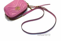 近年モデル希少美中古■GUCCI GGマーモント レザー チェーン ショルダーバッグ グッチ■0509dk067825_画像6