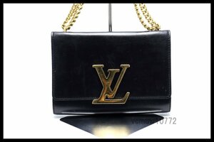 近年モデル希少美中古■LOUIS VUITTON ポシェットルイーズGM レザー チェーンショルダーバッグ ルイヴィトン■0509qu23597