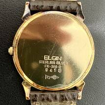 【稼動品】 ELGIN FK-368-R 腕時計 カナダ メイプルリーフ金貨1/10oz コイン エルジン / ホールマーク付 Sv925 3針 アナログ メンズ 中古品_画像3