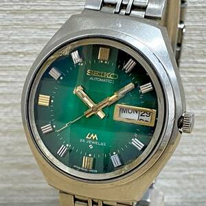 【稼動品】 SEIKO 腕時計 ロードマチック 25石 5606-7300 カットガラス デイデイト セイコー 25 JEWELS AUTOMATIC 自動巻き 中古品